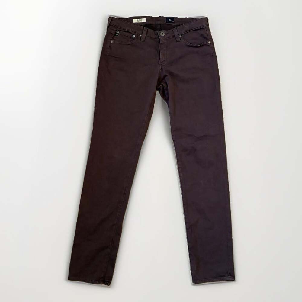AG Adriano Goldschmied Stilt Cigarette leg plum purple Stretch Jeans Mid Rise